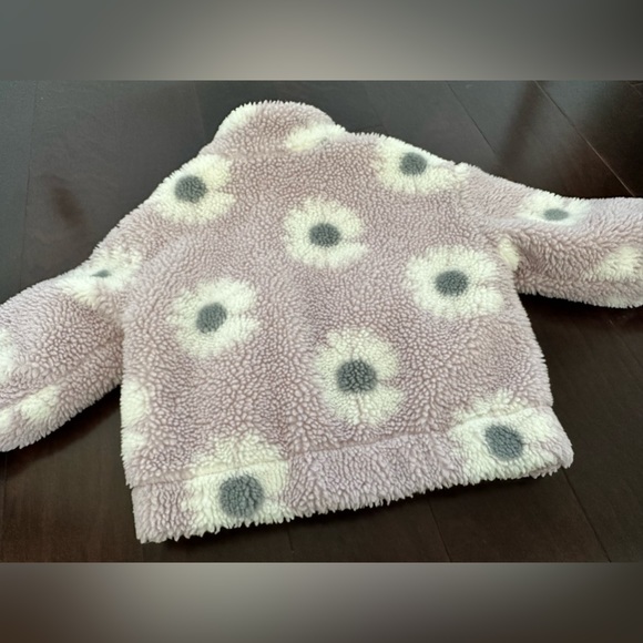 Zara Flower Bloom Sherpa Jacket, size 3-4y - Picture 4 of 9